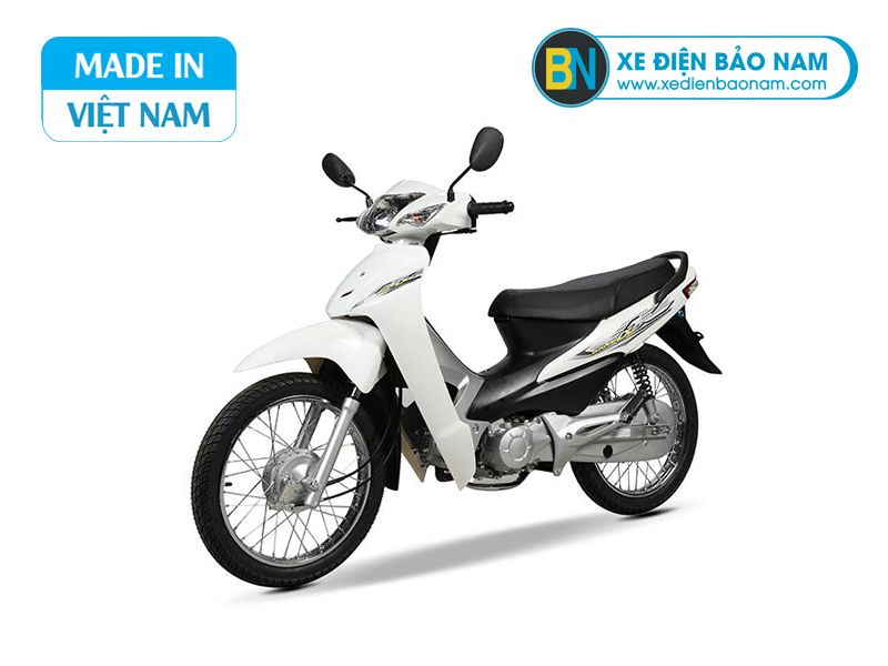 Xe máy Wave 50cc Việt Thái màu trắng