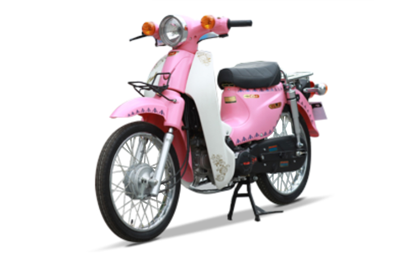 Xe Cub 50 JAPAN kiểu 82 màu hồng- Xe điện Bảo Nam