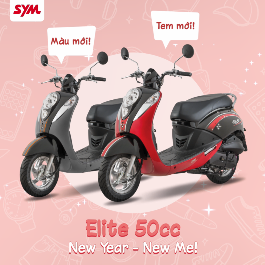 xe máy SYM Elite 50cc