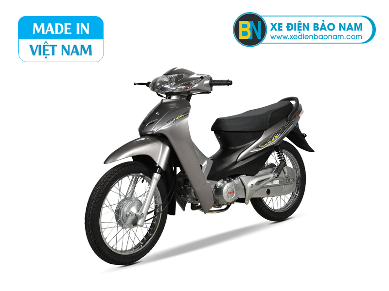Xe máy Wave 50cc HaLim, mẫu tem mới 2022, màu xám xi măng, ĐIỆN MÁY XANH SÀI GÒN