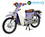 Xe Máy 50cc Cub 81 Sumotor màu tím