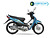 Xe máy Wave 50cc màu xanh nước biển
