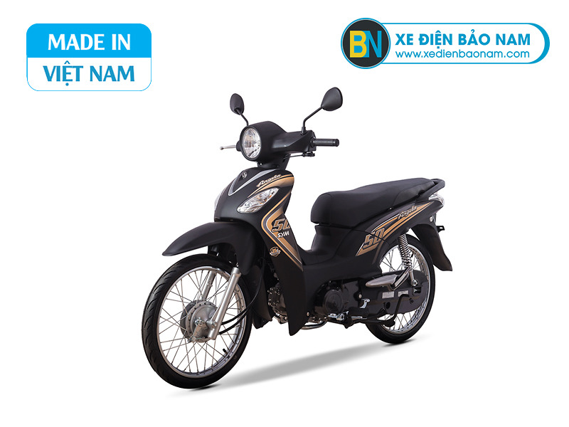 Xe máy Sym Angela 50cc màu vàng đen