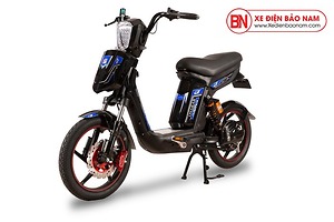 Xe đạp điện Cap A Alpha Osakar màu đen tem xanh