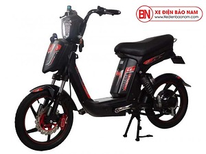 Xe đạp điện Osakar Alpha màu đen tem đỏ