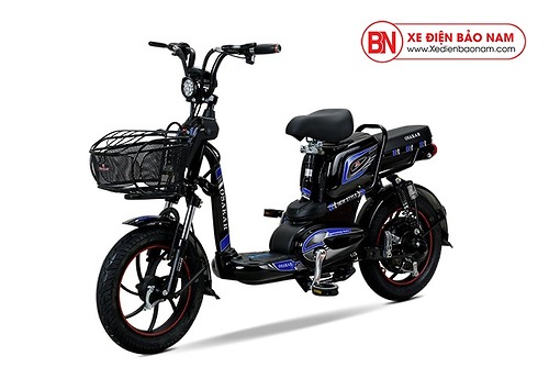 Xe đạp điện Osakar New Style 2020 màu đen tem xanh