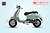 Xe máy điện Classy Osakar màu xanh rêu mờ