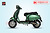 Xe máy điện Classy Osakar màu xanh rêu mờ