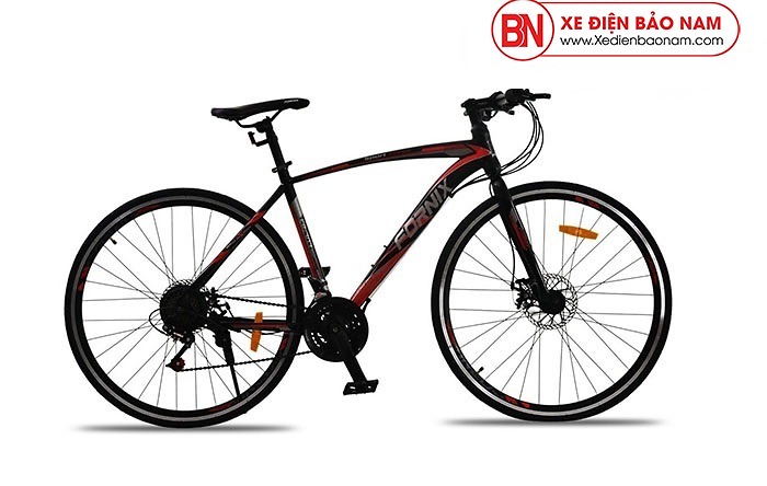 Xe đạp thể thao Fornix FR303 mới nhất màu đen đỏ