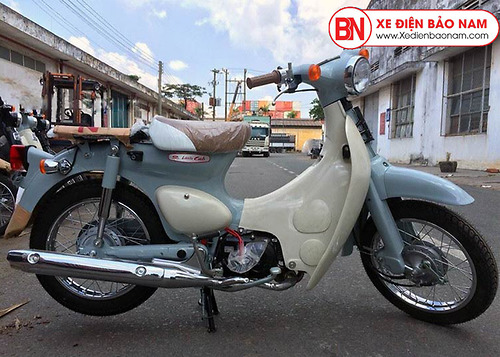 Xe Cub 50cc Honda Little Màu Xanh Ngọc | Cam Kết CHính Hãng