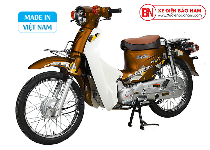 XE MÁY 50cc CUB 81 HALIM MÀU NÂU 2019