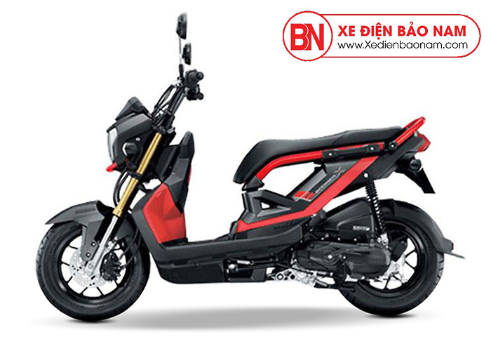Xe ga 110cc Zoomer X Honda màu đen viền đỏ