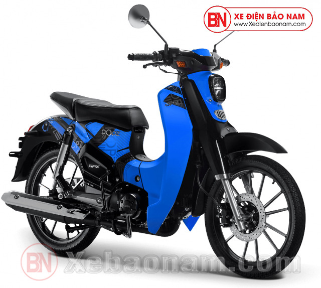 Xe máy 50cc CUB Lwen SYM màu xanh